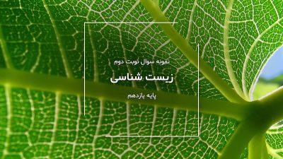 نمونه سوال نوبت دوم زیست شناسی پایه یازدهم